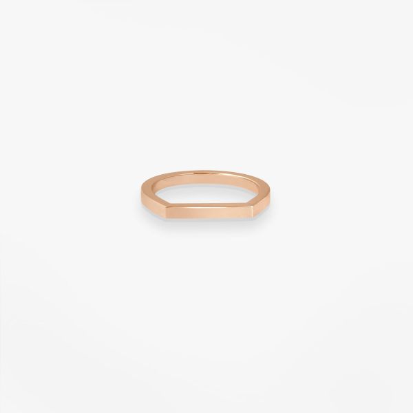 Chevalière Bonnie and Clyde Or rose 18k