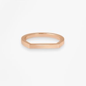 Chevalière Bonnie and Clyde Or rose 18k