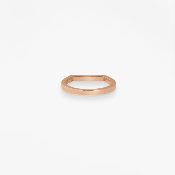 Chevalière Bonnie and Clyde Or rose 18k