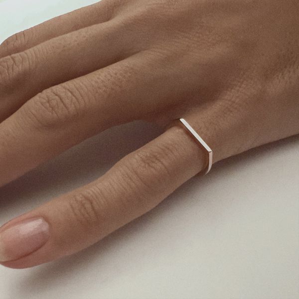 Chevalière Bonnie and Clyde Or rose 18k