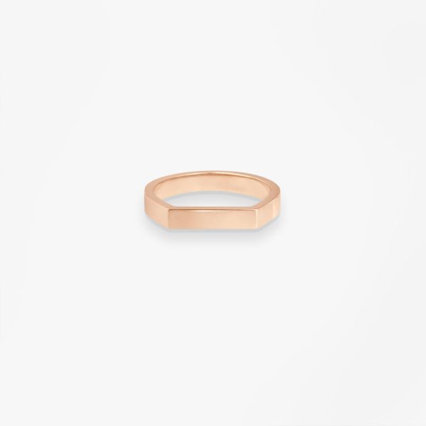 Chevalière Bonnie and Clyde Or rose 18k