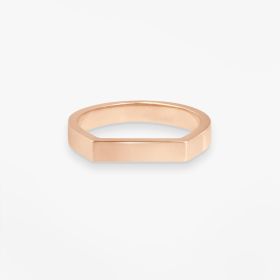 Chevalière Bonnie and Clyde Or rose 18k