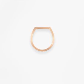 Chevalière Bonnie and Clyde Or rose 18k diamants 0,07ct