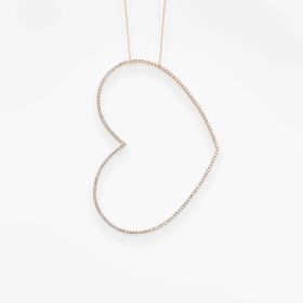 Collier Vanrycke Paris Angie Or rose XL 18k diamants