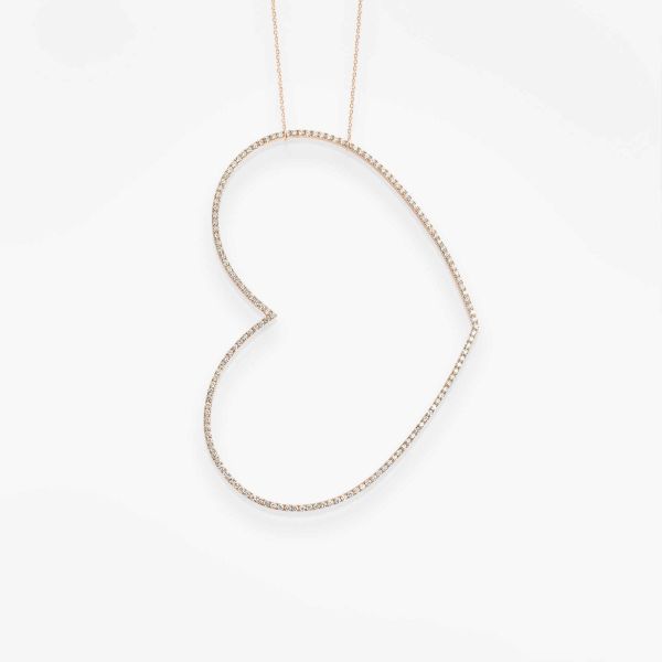 Collier Vanrycke Paris Angie Or rose XL 18k diamants