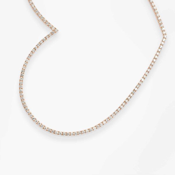 Collier Vanrycke Paris Angie Or rose XL 18k diamants