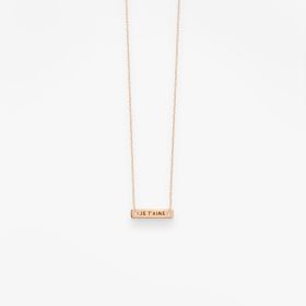 Collier Vanrycke Paris Bonnie and Clyde Or rose 18k