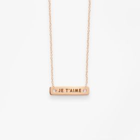 Collier Vanrycke Paris Bonnie and Clyde Or rose 18k