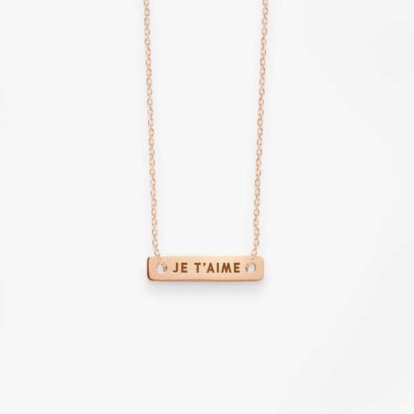 Collier Vanrycke Paris Bonnie and Clyde Or rose 18k