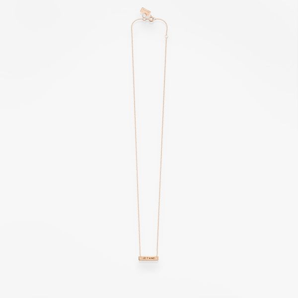 Collier Vanrycke Paris Bonnie and Clyde Or rose 18k