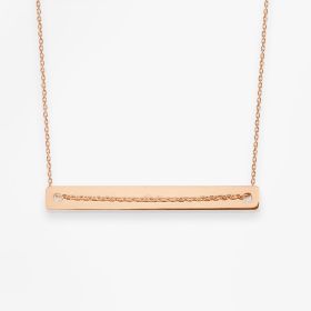 Collier Vanrycke Paris Bonnie and Clyde Or rose 18k