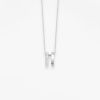 Collier Vanrycke Paris Charlie Or blanc 2 anneaux diamants