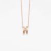 Collier Vanrycke Paris Charlie Or rose 2 anneaux diamant