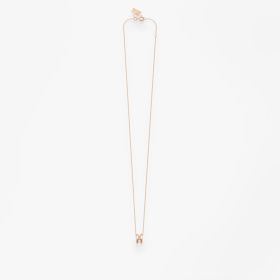 Collier Vanrycke Paris Charlie Or rose 2 anneaux diamant