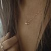 Collier Vanrycke Paris Charlie Or rose 2 anneaux diamant