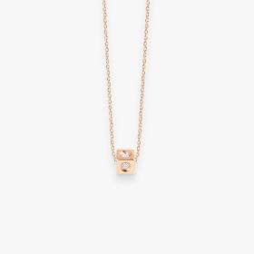 Collier Vanrycke Paris Cubix Or rose 18k diamants