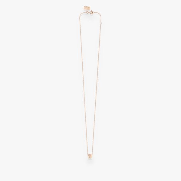 Collier Vanrycke Paris Cubix Or rose 18k diamants
