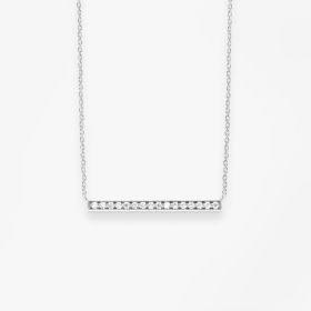 Collier Vanrycke Paris Medellin Horizontal Or blanc 18k diamants