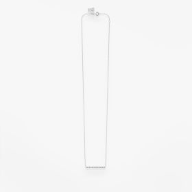 Collier Vanrycke Paris Medellin Horizontal Or blanc 18k diamants