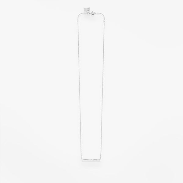 Collier Vanrycke Paris Medellin Horizontal Or blanc diamants
