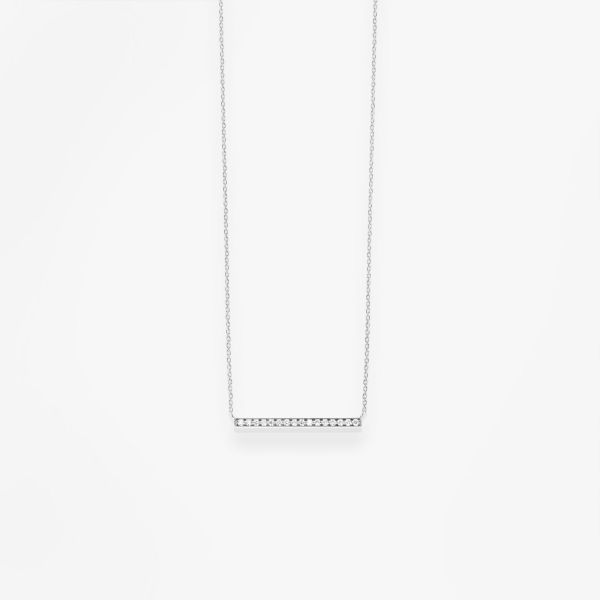 Collier Vanrycke Paris Medellin Horizontal Or blanc diamants