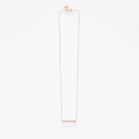 Collier Vanrycke Paris Medellin Or rose horiztontal diamants