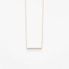 Collier Vanrycke Paris Medellin Or rose horiztontal diamants