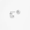 Mono Boucle Vanrycke Charlie Or blanc 18k diamant oreille droite