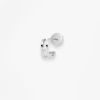 Mono Boucle Vanrycke Charlie Or blanc 18k diamant oreille droite