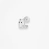 Mono Boucle Vanrycke Charlie Or blanc 18k diamants oreille droite