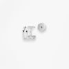 Mono Boucle Vanrycke Charlie Or blanc 18k diamants oreille droite