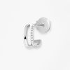 Mono Boucle Vanrycke Charlie Or blanc 18k diamants oreille droite