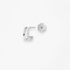 Mono Boucle Vanrycke Charlie Or blanc 18k diamants oreille droite