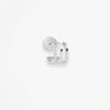 Mono Boucle Vanrycke Charlie Or blanc 18k diamants oreille gauche