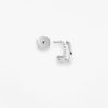 Mono Boucle Vanrycke Charlie Or blanc 18k diamants oreille gauche