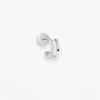 Mono Boucle Vanrycke Charlie Or blanc 18k diamants oreille gauche
