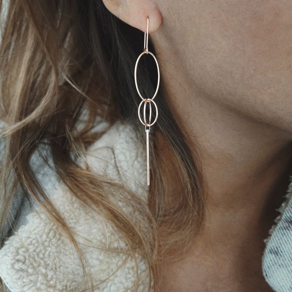 Mono Boucle Vanrycke Paris Coachella Or rose 18k taille M