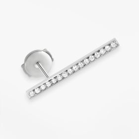 Mono Boucle Vanrycke Paris Medellin Or blanc 18k diamants