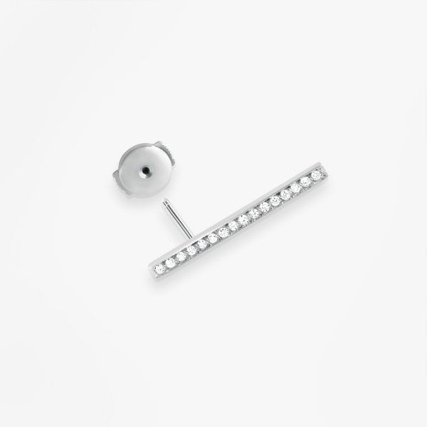 Mono Boucle Vanrycke Paris Medellin Or blanc 18k diamants