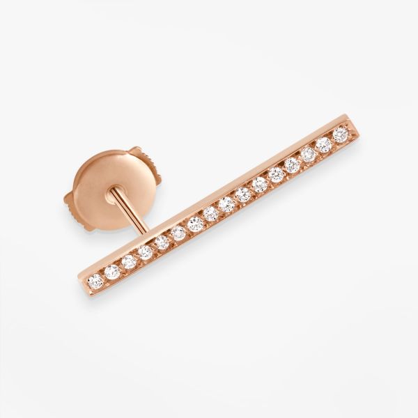 Mono Boucle Vanrycke Paris Medellin Or rose 18k diamants