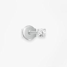 Puce d'oreille Vanrycke Paris Valentine Or blanc 18k diamant