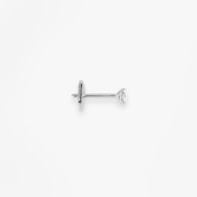 Puce d'oreille Vanrycke Paris Valentine Or blanc 18k diamant