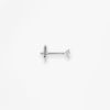 Puce d'oreille Vanrycke Paris Valentine Or blanc 18k diamant