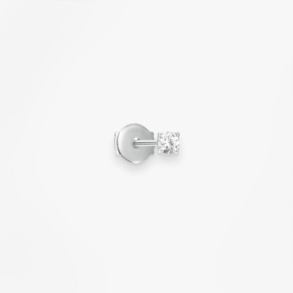 Puce d'oreille Vanrycke Paris Valentine Or blanc 18k diamant