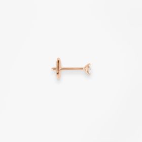 Puce d'oreille Vanrycke Paris Valentine Or rose 18k diamant