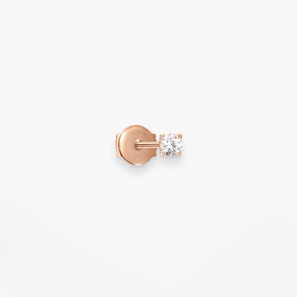 Puce d'oreille Vanrycke Paris Valentine Or rose 18k diamant