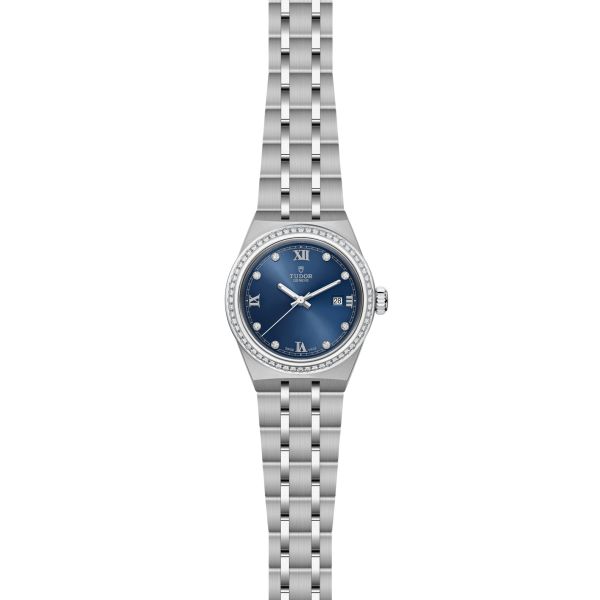 Montre Femme Tudor Royal 28mm Cadran Bleu Index Diamants