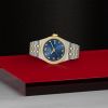 Montre Femme Tudor Royal 28mm Or Jaune Cadran Bleu Index Diamants