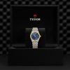 Montre Femme Tudor Royal 28mm Or Jaune Cadran Bleu Index Diamants