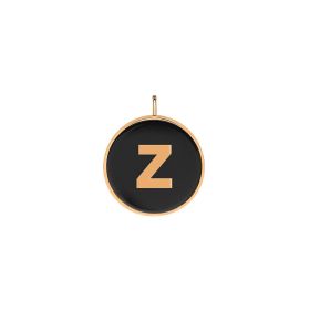Pendentif Ginette NY Initiale "Z" Ever Or Rose Onyx